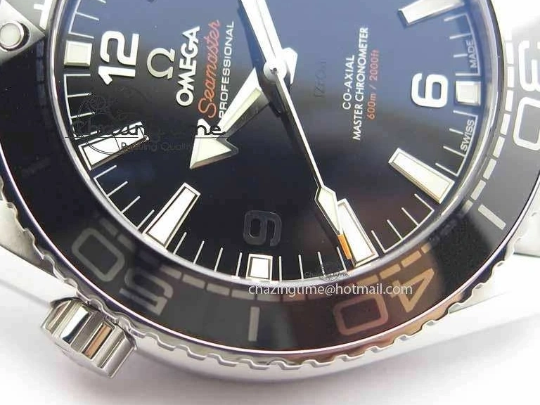 0308 Planet Ocean 2016 43.5mm SS OM 1:1 Best Edition Black Dial On SS Bracelet A Cozy 8162